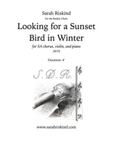 Looking for a Sunset Bird in Winter SA choral sheet music cover